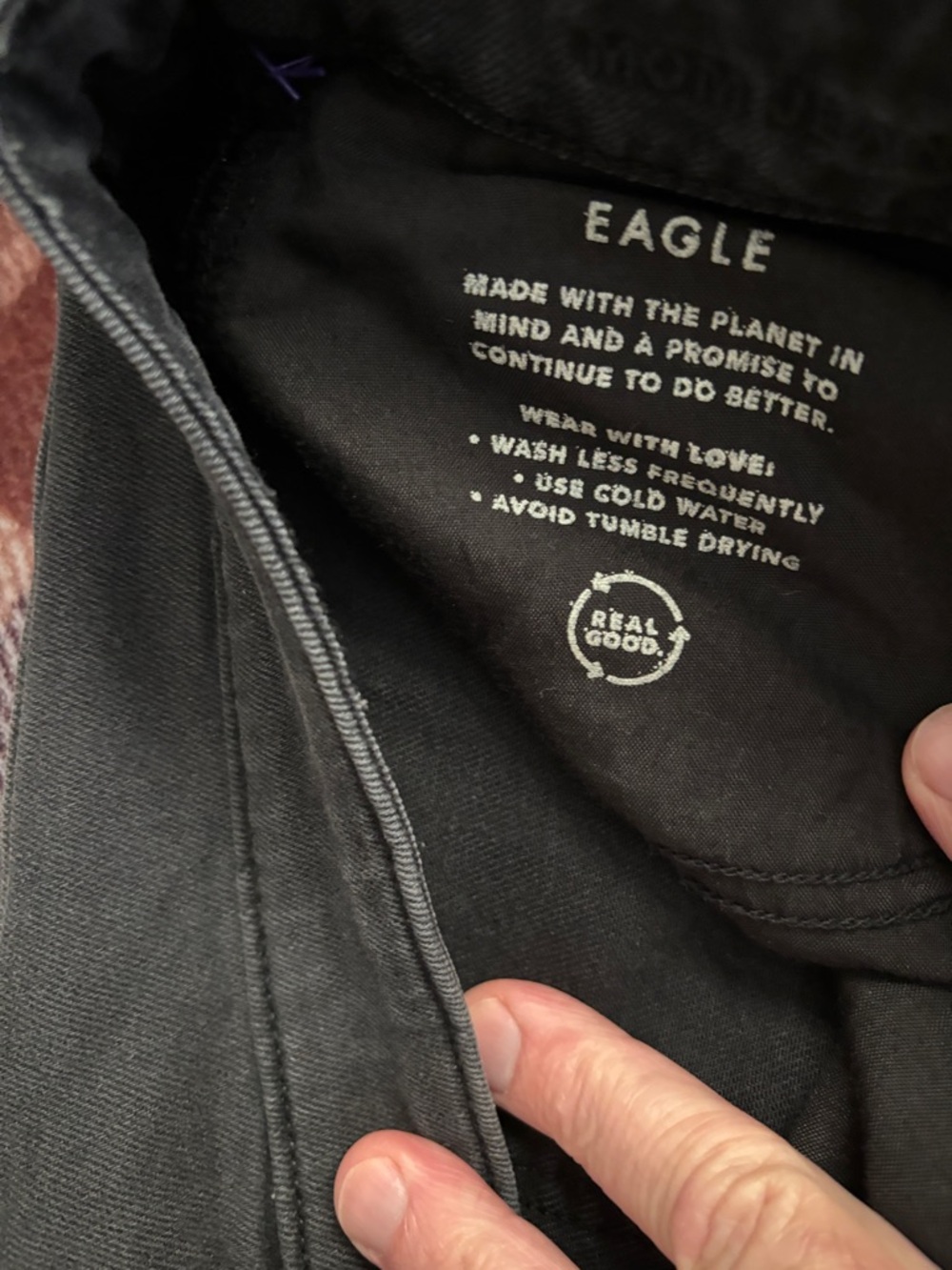 American Eagle Outfitters Black Distressed Relaxed Jeans - Picture 3 of 9